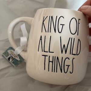 RAE DUNN Double Sided Mug - King of All Wild Things NEW
